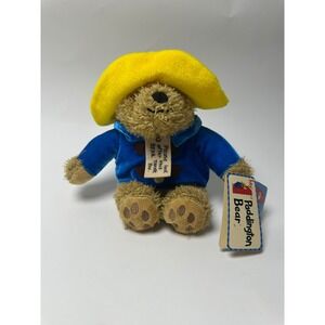 YOTTOY My 1st Paddington Bear Plush 7.25 inch Blue‎ Coat Yellow Hat Vintage Tags